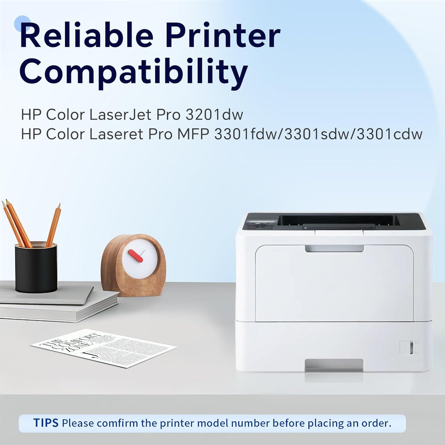 218X High Yield Toner Cartridge (with Chip) Replacement for HP 218X/218A to Compatible with HP Color Laser Jet Pro 3201dw MFP 3301cdw MFP 3301fdw MFP 3301sdw W2180 W2181 W2182 W2183 (4 BK/Y/C/M)