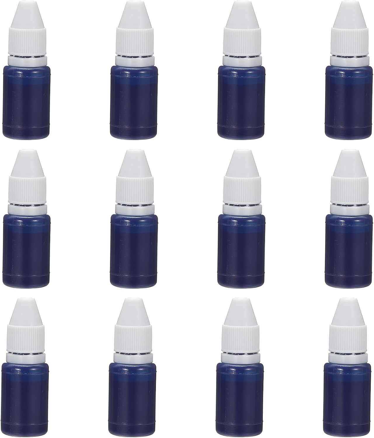 PATIKIL 0.33oz Refill Ink for Stamps and Ink Pads, 12Pcs 10ml Stamp Pad Ink Refill for Office Stamp Self Inking Stamp Date Stamp Scrapbooking, Light Blue