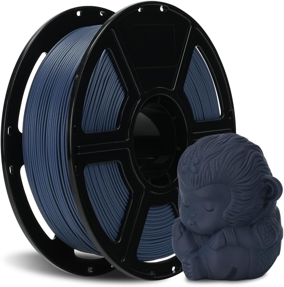 FLASHFORGE Carbon Fiber PLA Filament 1.75mm, Carbon Fiber Reinforced PLA 3D Printer Filament, 1KG Spool Dimensional Accuracy +/- 0.02mm, High Strength & High Abrasion-Resistance (Sailor Blue)