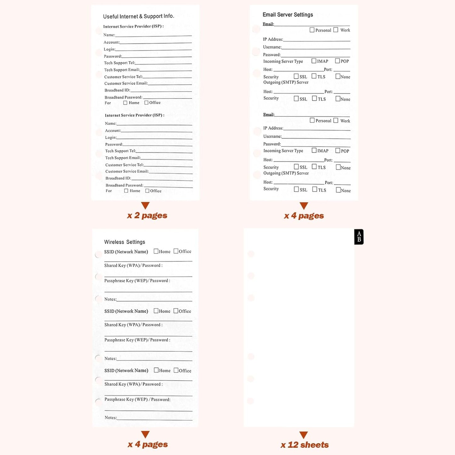 BTSFTOGET Small Password Book with Alphabetical tabs. 316 Pages Lockable Password Keeper Journal Notebook for Computer & Website Logins, Brown Leatherette Hardcover, 7.5in x 5.5in