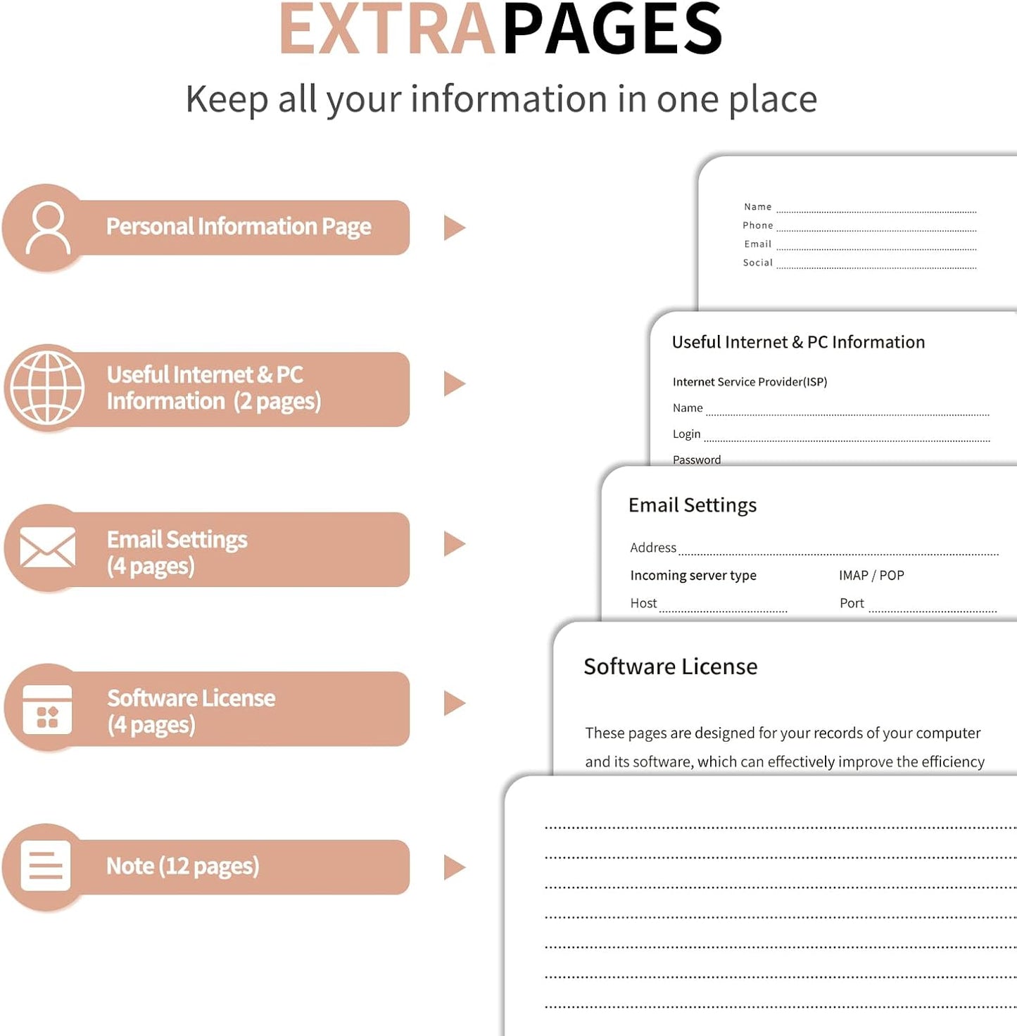 Password Book with Alphabetical Tabs, 4.5"x5.9"Small Pocket Password Keeper Book, 160 Pages/100GSM Hardcover Notebook, Password Organizer for Internet Website Address Login