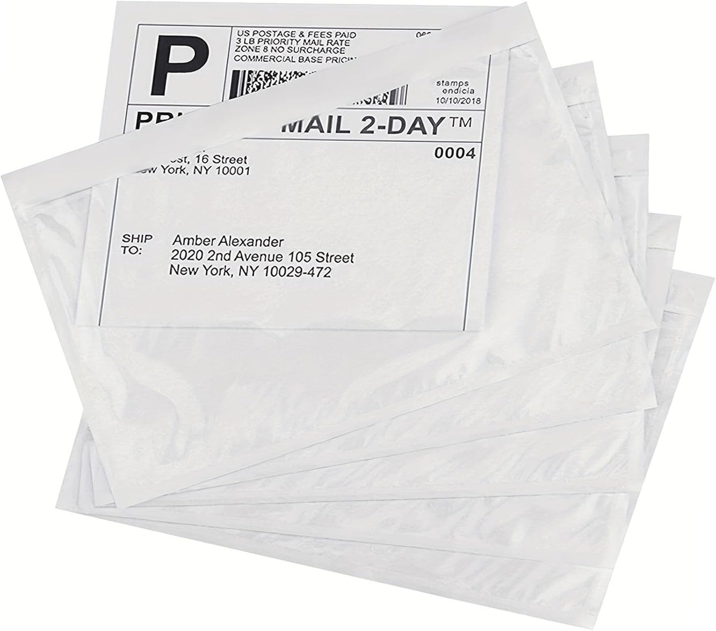 100 Pcs-6x9 Shipping Envelopes, Packing List Mailing Envelopes Clear Adhesive Shipping label sleeves Shipping Supplies for Small Businesses