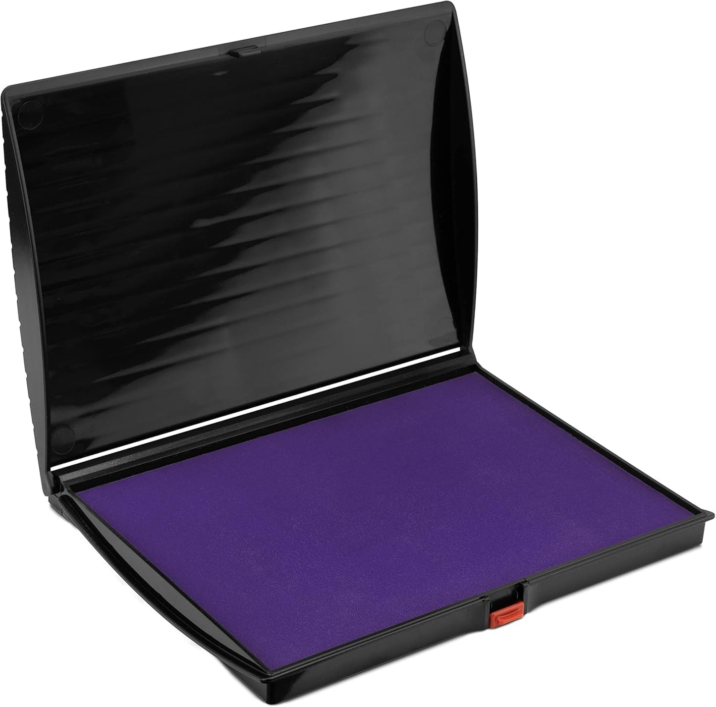 Large Premium Purple Ink Stamp Pad - 5" by 7" - Quality Felt Pad - Case with Closing snap