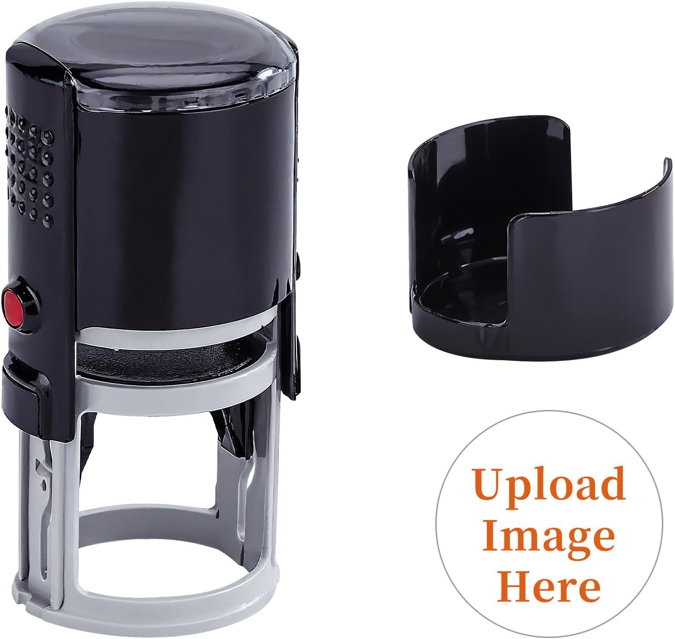 Custom Logo Self-Inking Stamp - Personalized Self-Inking Stamper for Business Logos & Text - 6 Sizes - Choose from 5 Ink Colors