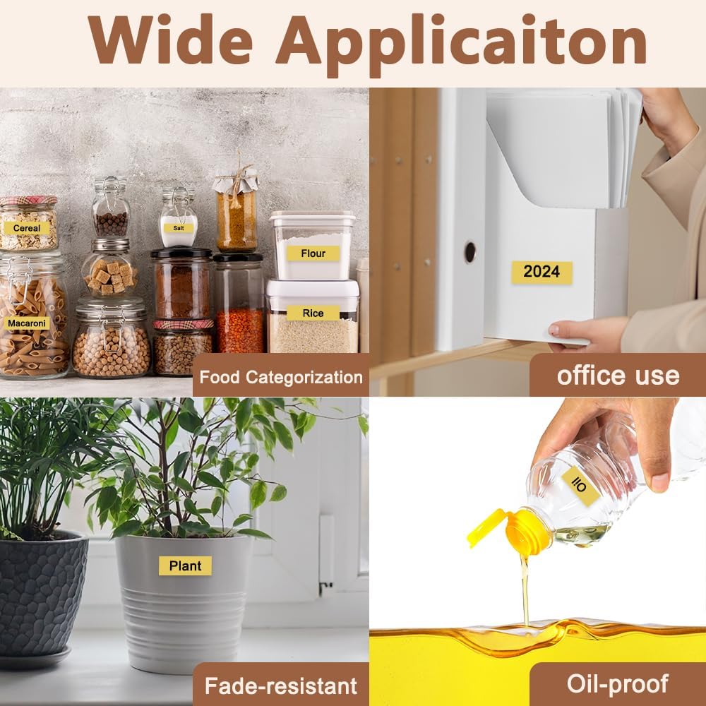 Hehua 18mm 0.7 Black on Gold Laminated Tape Compatible for Brother Label Maker Tape TZe-841 TZe841 TZ-841 TZ841 for P Touch PT D400 D450 D600 D610 P710BT, 3/4'' x 26.2ft, 3 Pack