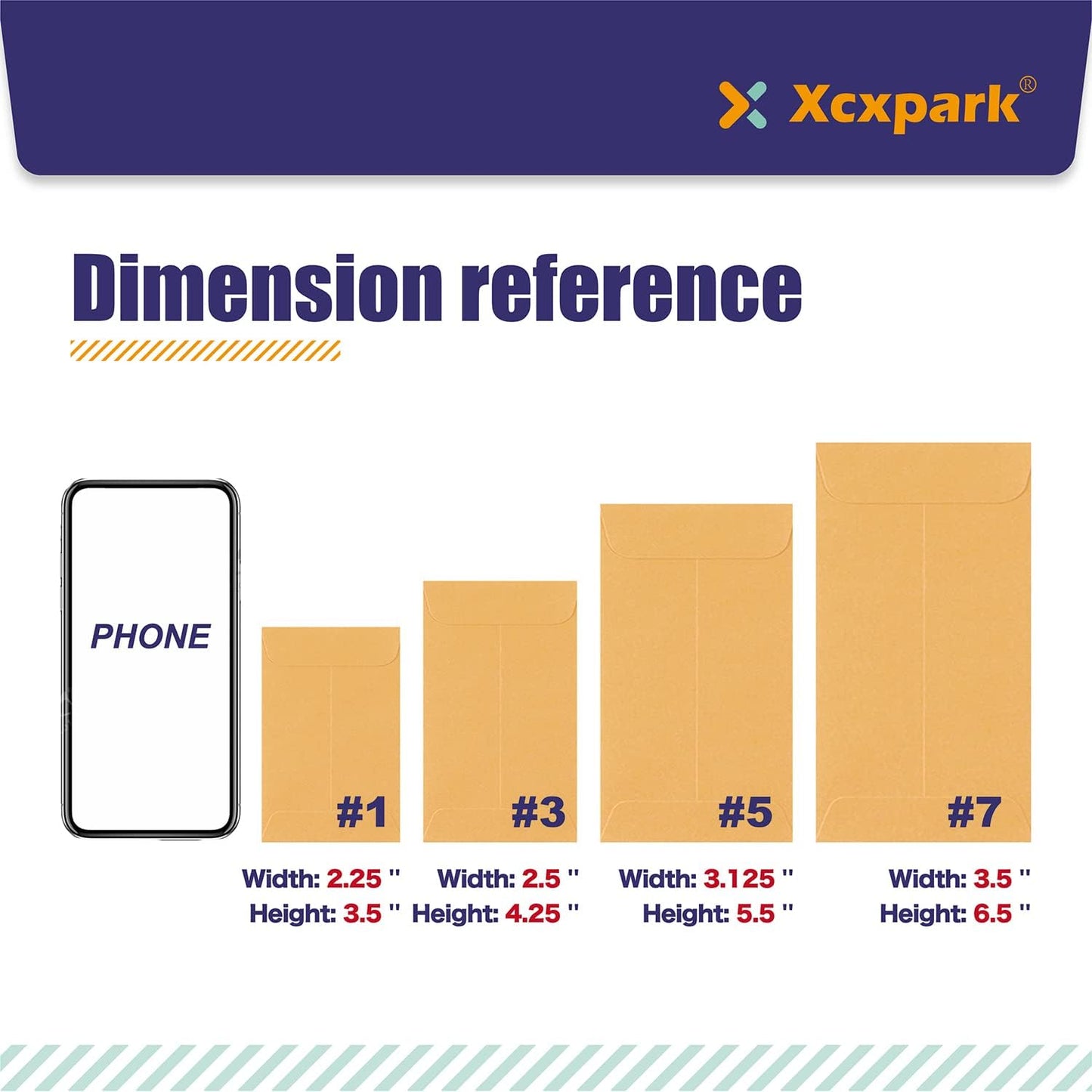 500 PCS #3 Coin Envelopes, 2-1/2” x 4-1/4” inches Brown Kraft Envelopes Classic Small Parts Envelopes with Self Adhesive Gummed Flap for Coins, Cash, Credit Cards, Seeds