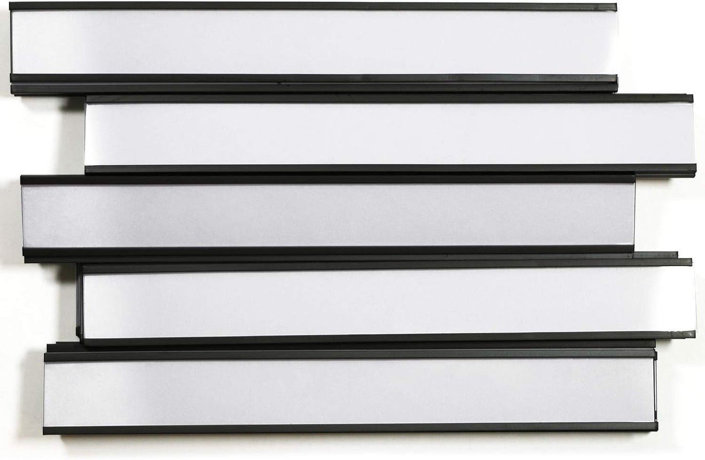 SmartSign Magnetic 'C' Channel Label Holders for Metal Racks and Shelves | 0.75" x 6" Pack of 25