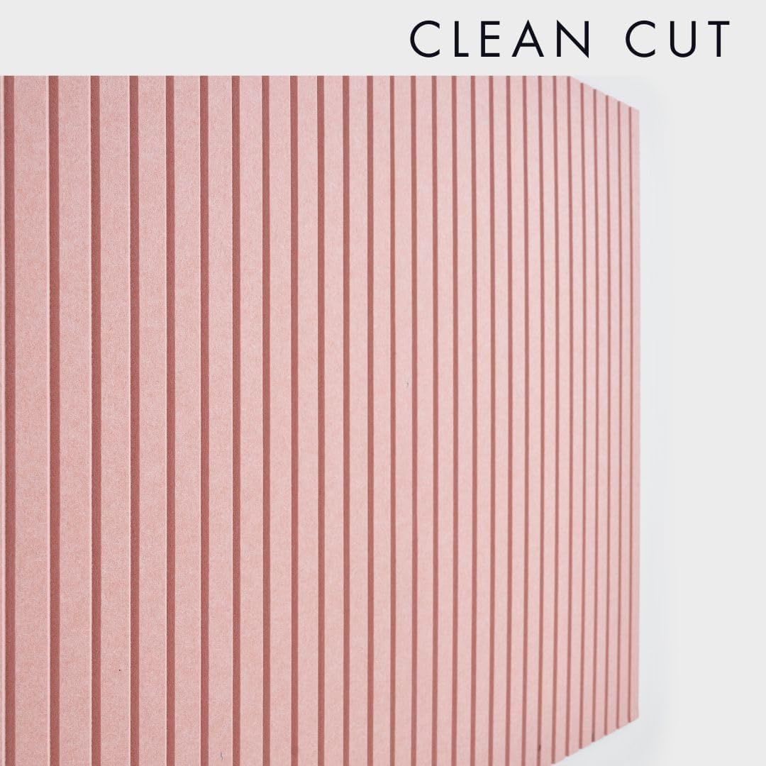 Large Cork Boards for Walls Black Felt Alternative - Slat Wall Paneling, Bulletin Board Tiles for Home Decor, Push Pin Corkboard Organizer for Office or Classroom-12-Pack Panel Kit (Coral)