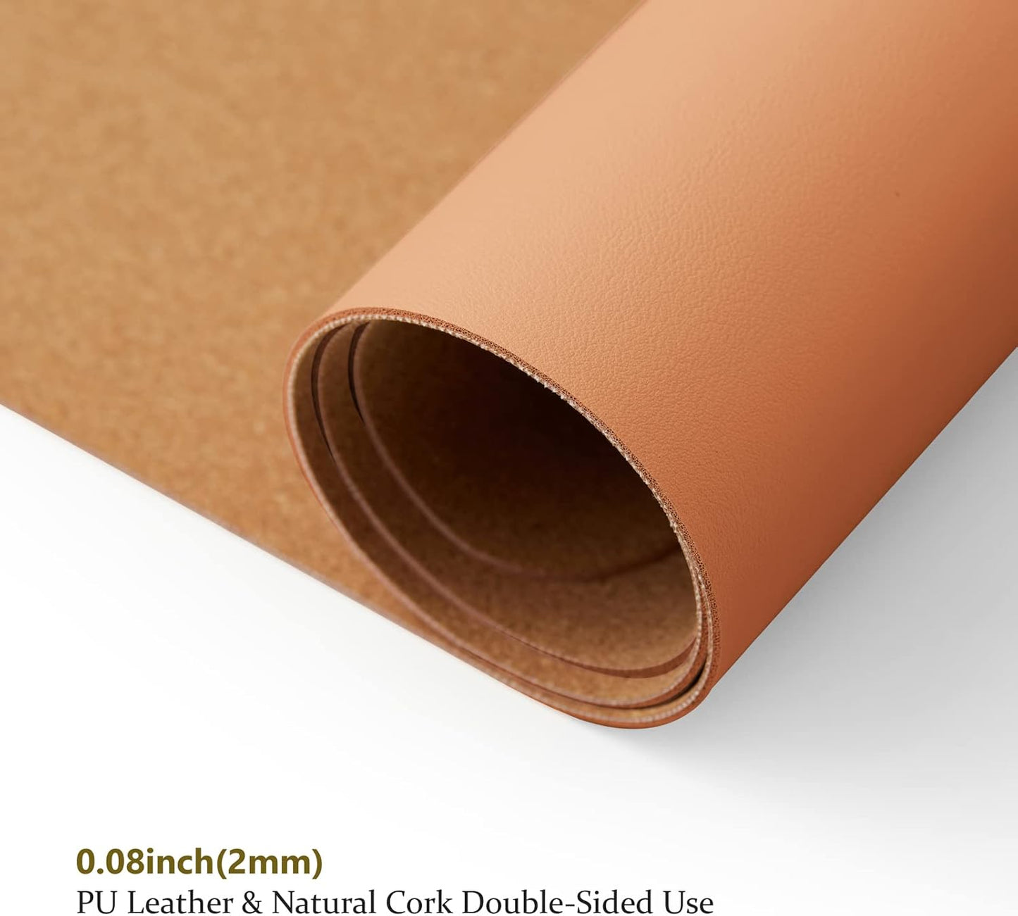Compact Cork Desk Mat - Small Dual-Sided Desk Pad for Office and Home - Desk Organization and Accessories - Ideal for Large Mouse Pad and Small Desk Mats on Top of Desks(Brown,23.6"x 11.8")