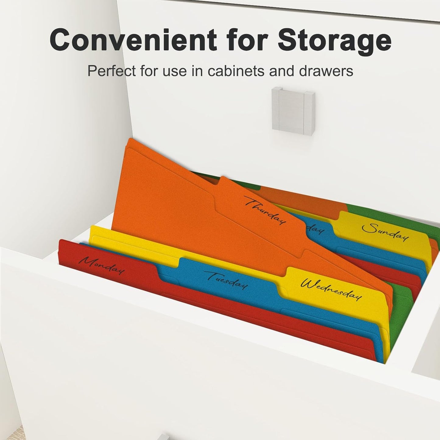 ViVin File Folder, 250 Pack Colored File Folders with 1/3-Cut Tabs, Fits 8.5 * 11 Letter Size Paper, Manilla Folders for Home Office School Documents(Assorted)