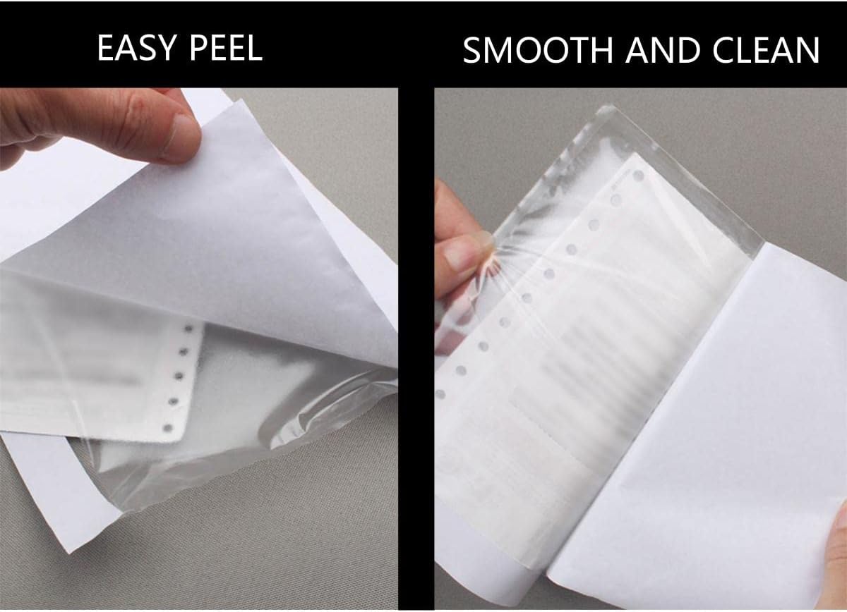 Clear Self-Adhesive Packing List Envelopes, Label Envelopes Pouches/Shipping Labels Sleeves for Shipping Mailing Bags 7.5" x 5.5"-100 Pack