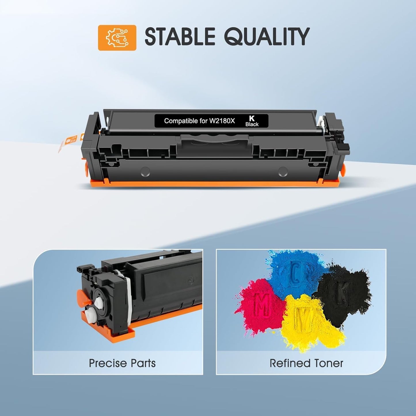 218X 218A Toner Cartridges 4 Pack 3201dw Compatible Replacement for HP 218X 218A Color Laserjet Pro MFP 3301fdw 3301cdw 3201dw 3301sdw Printer High Yield Ink Set W2180X (Black Cyan Yellow Magenta)