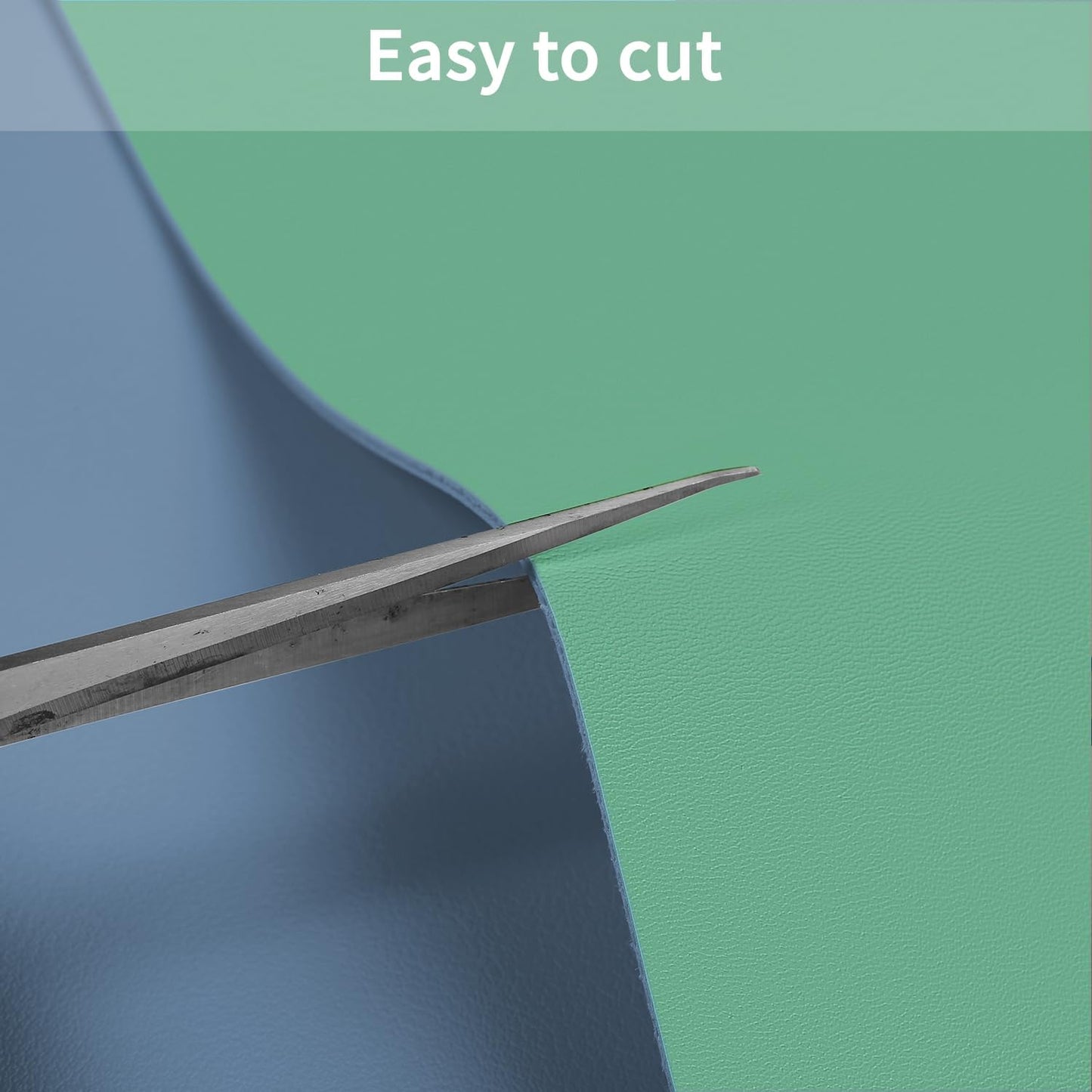 Leather Table Cover,1.8mm Thick,35.4x70.9 Inch,Table Protector for Dining Room Table,Dining Table Cover,Table Cover Protector,Dining Table Pads(Grayish Blue+Dark Green,35.4x70.9)