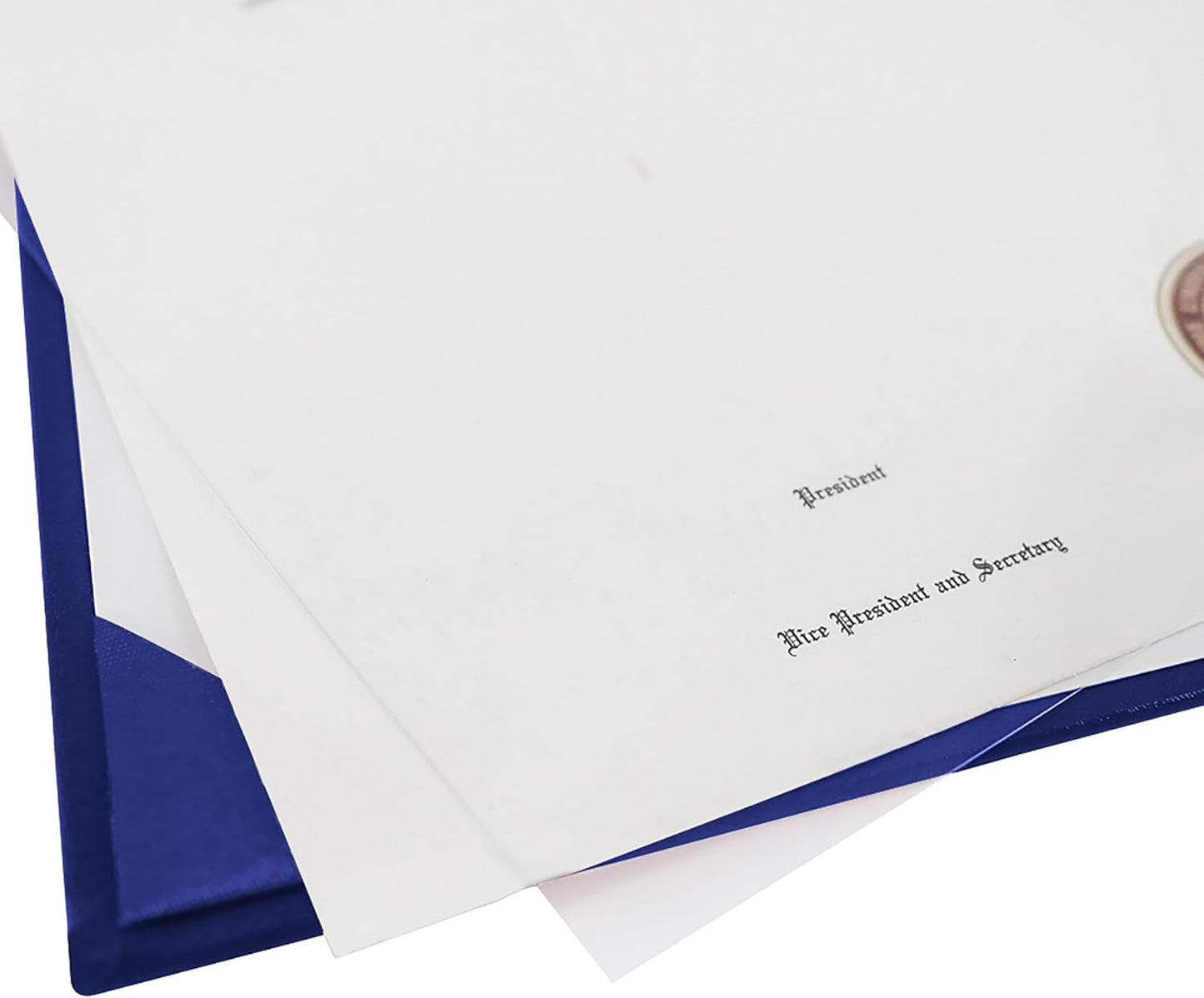 GraduationMall 8.5"x11" Smooth Padded Diploma Cover Certificate Holder Royal,12-Packs