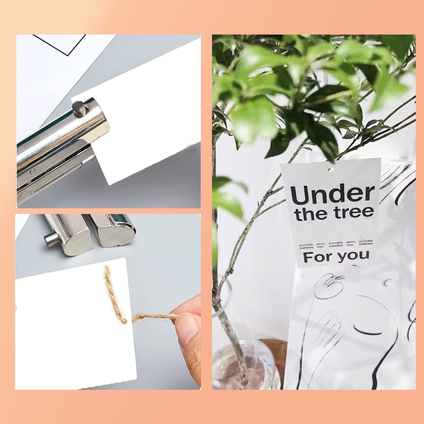 Hole Punch 2" Reach 1/8 inch Single Hole Punch,Heavy Duty Hole Puncher Single,Portable Hand Held Long Paper Punch for Paper Cards Plastic Cardboard (Silver) (1/8"-3mm Hole)