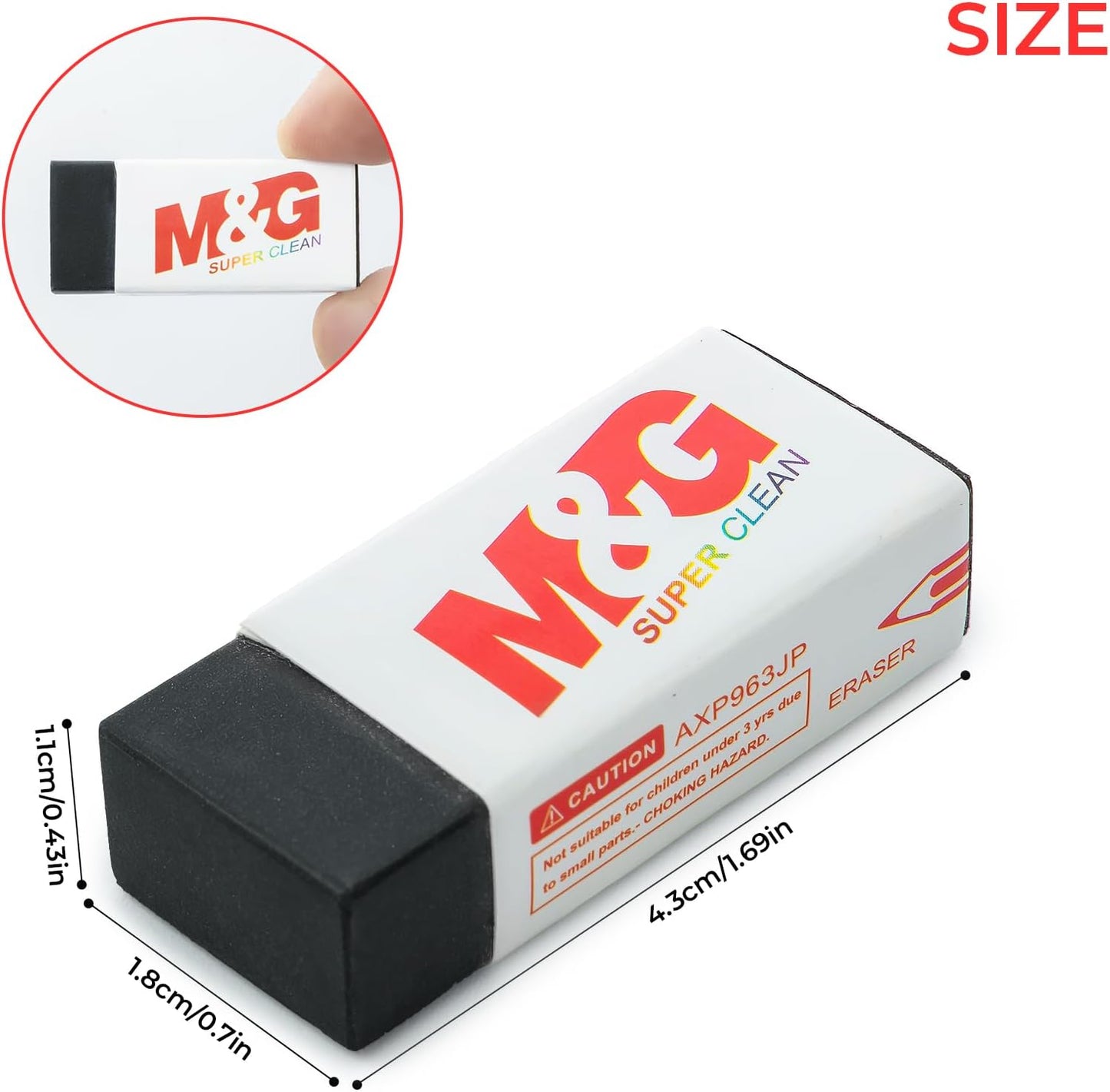 M&G Pencil Eraser for Kids, 30 Pack, Black Erasers Bulk, Erasers for Artists, Drawing Erasers for Sketching, Small Pencil Erasers, Art Erasers for Drawing, School Erasers Office Supplies