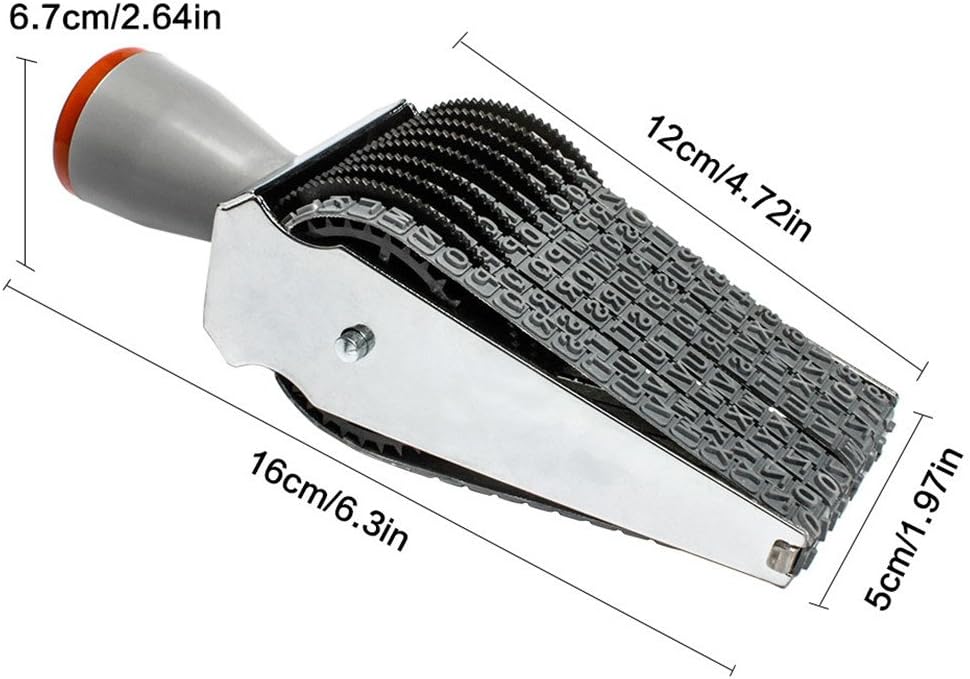 8 Digits & 26 Alphabet Rolling Stamp Personalized English Alphabet Number Symbol Scrapbooking DIY Rubber Stationery Office Table Décor