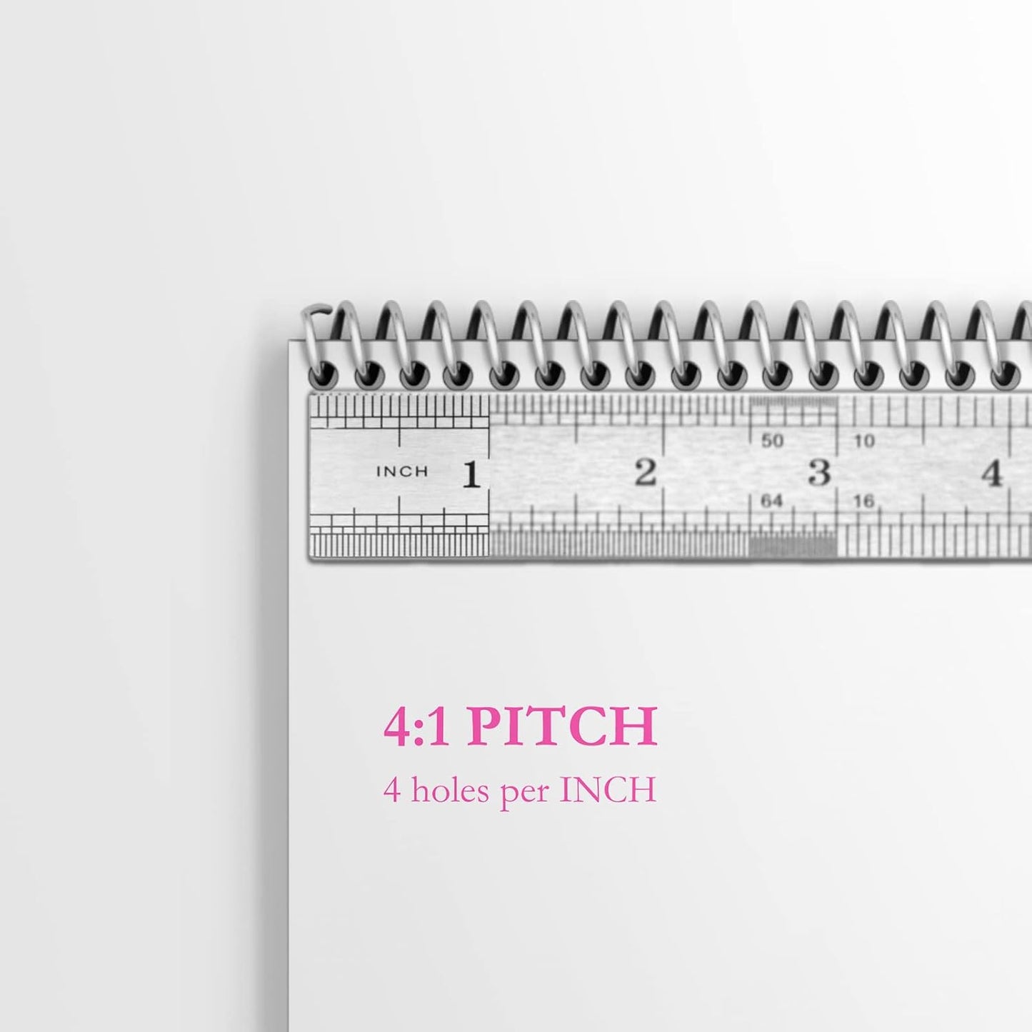 TOTiyea 100 Pack Plastic Spiral Binding Coils,16mm(5/8") Binding Spirals,140 Sheet Capacity,4:1 Pitch, Black