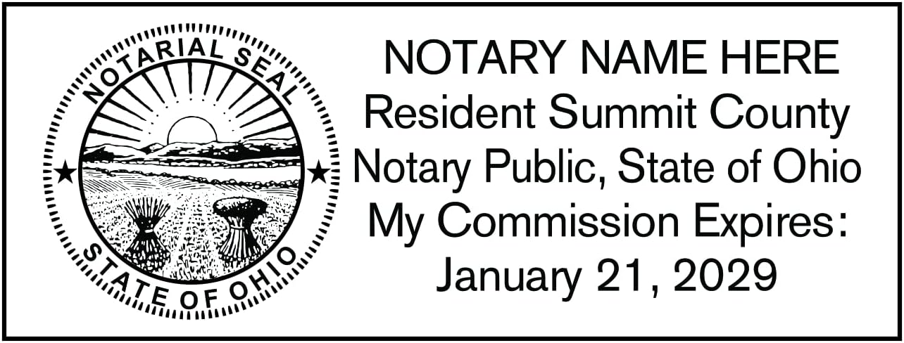 Notary Stamp Seal Ink Personalized Self Inking Stamp Custom Stamp Rubber Stamp Trodat 4913 Self Ink Notary Stamp - 7/8" x 2-3/8" Impression Area