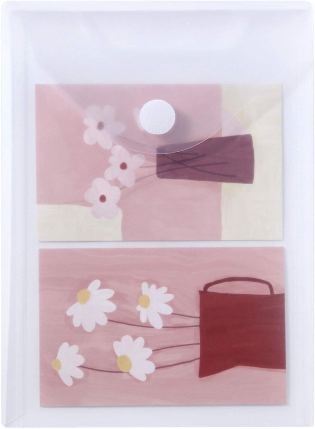 24 Pack Large Clear Die & Stamp Storage Bag Transparent Plastic Folders for Cutting Dies Stencil Embossing Crafts for DIY Scrapbooking Paper Card Craft Organizer Holder