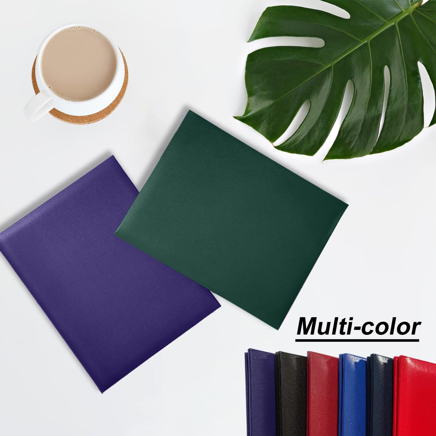 Diploma Cover 8.5x11 Inch, Graduation Certificate Holder - Elegant Faux Leather Folder for Graduation, Wedding Officiant,Forest Green-1 Pack