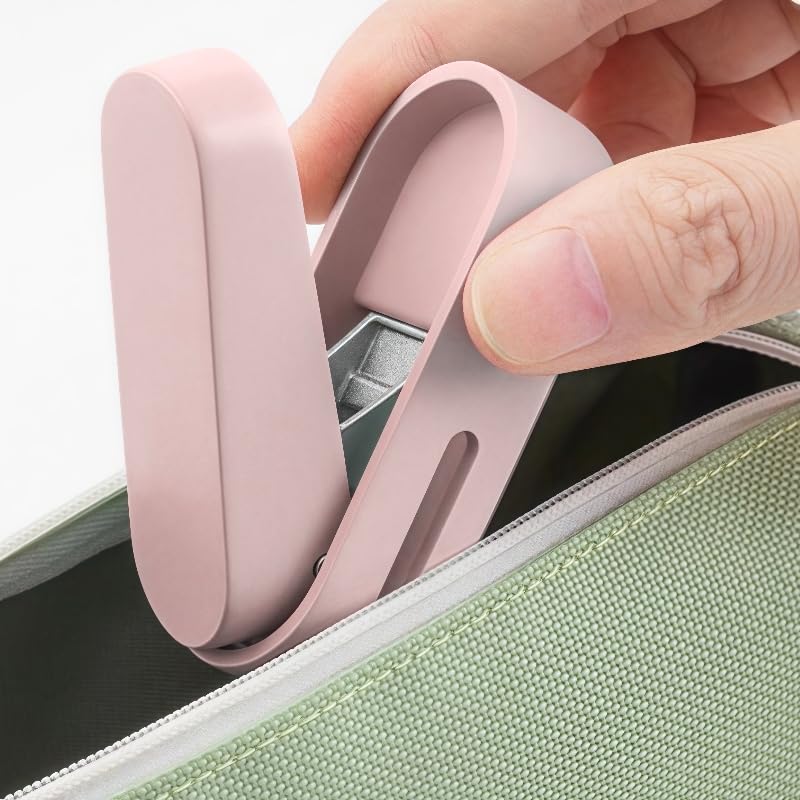 Magnoloran 2 Pack Single Hole Punch, 1/4 inch Mini Small Hole Puncher Heavy Duty Paper Hole Puncher Small Hole Punch One Hole Puncher for Crafts Paper Cards Tags Scrapbook-Pink&White