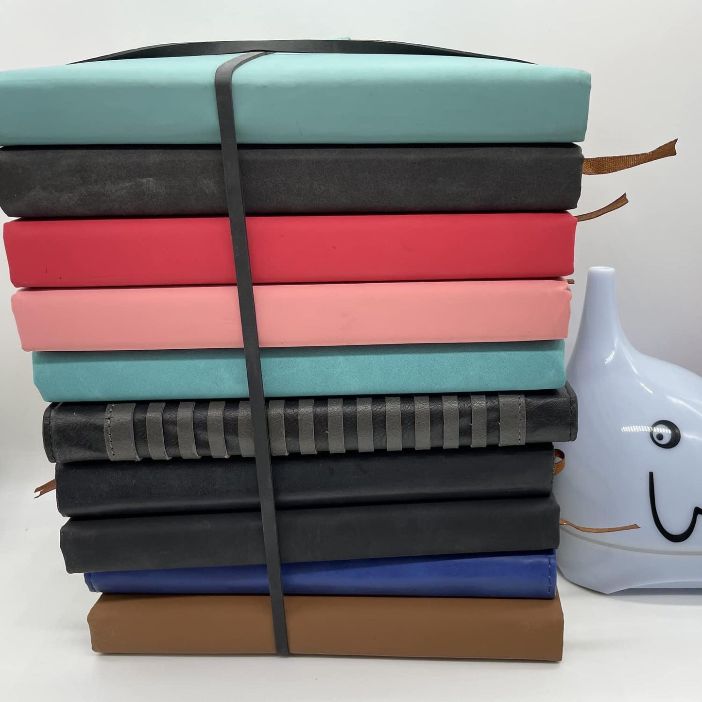 AMUU Rubber Bands Trash Can rubber bands 50 Pack 8inch Big Large Garbage Can Rubber Bands Elastic Rubber Bands for Office Supplies File Folders Box Books gifts Notebook 5 Colors