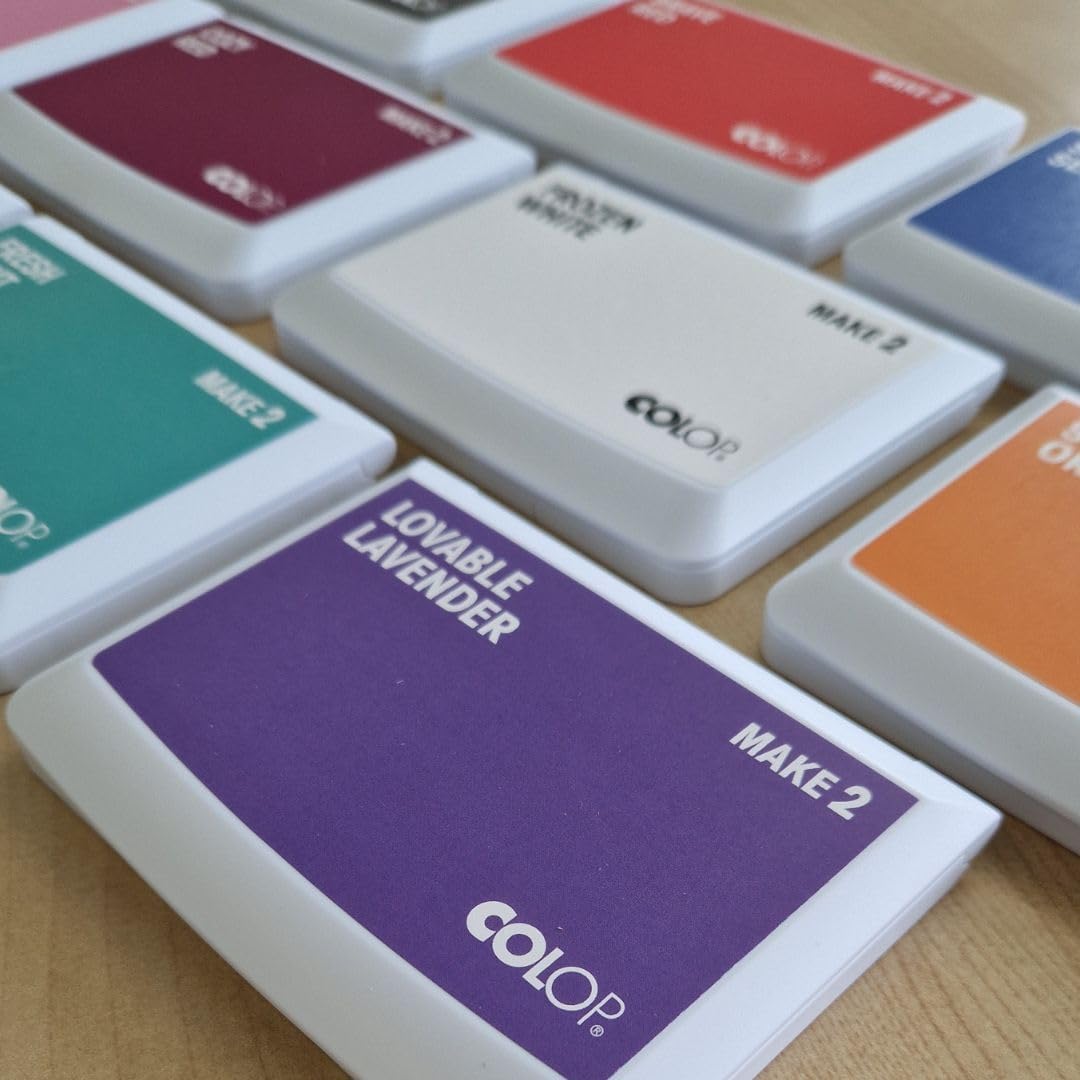 COLOP Make Series, Ink Stamp Pads, with Non-Toxic Premium Ink, Water-Based Acid-Free (Fancy Grey, Make 2-2-3/4" x 4-1/4")