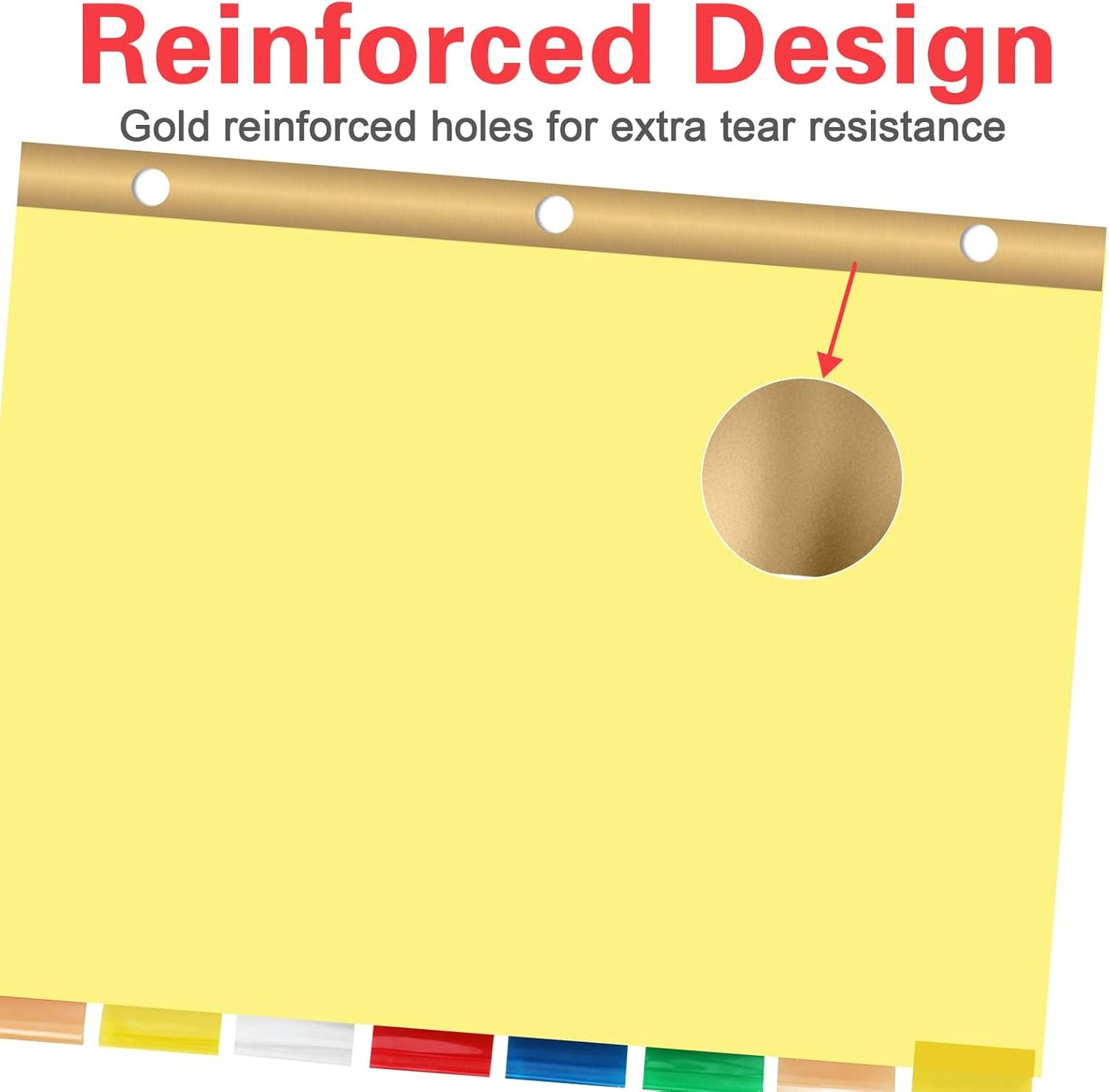 Binder Divider, PANDRI 200 Pack Binder Index Dividers with 8 Insertable Multicolor Big Tabs, Letter Size Paper Binder Divider for School Office Home Business