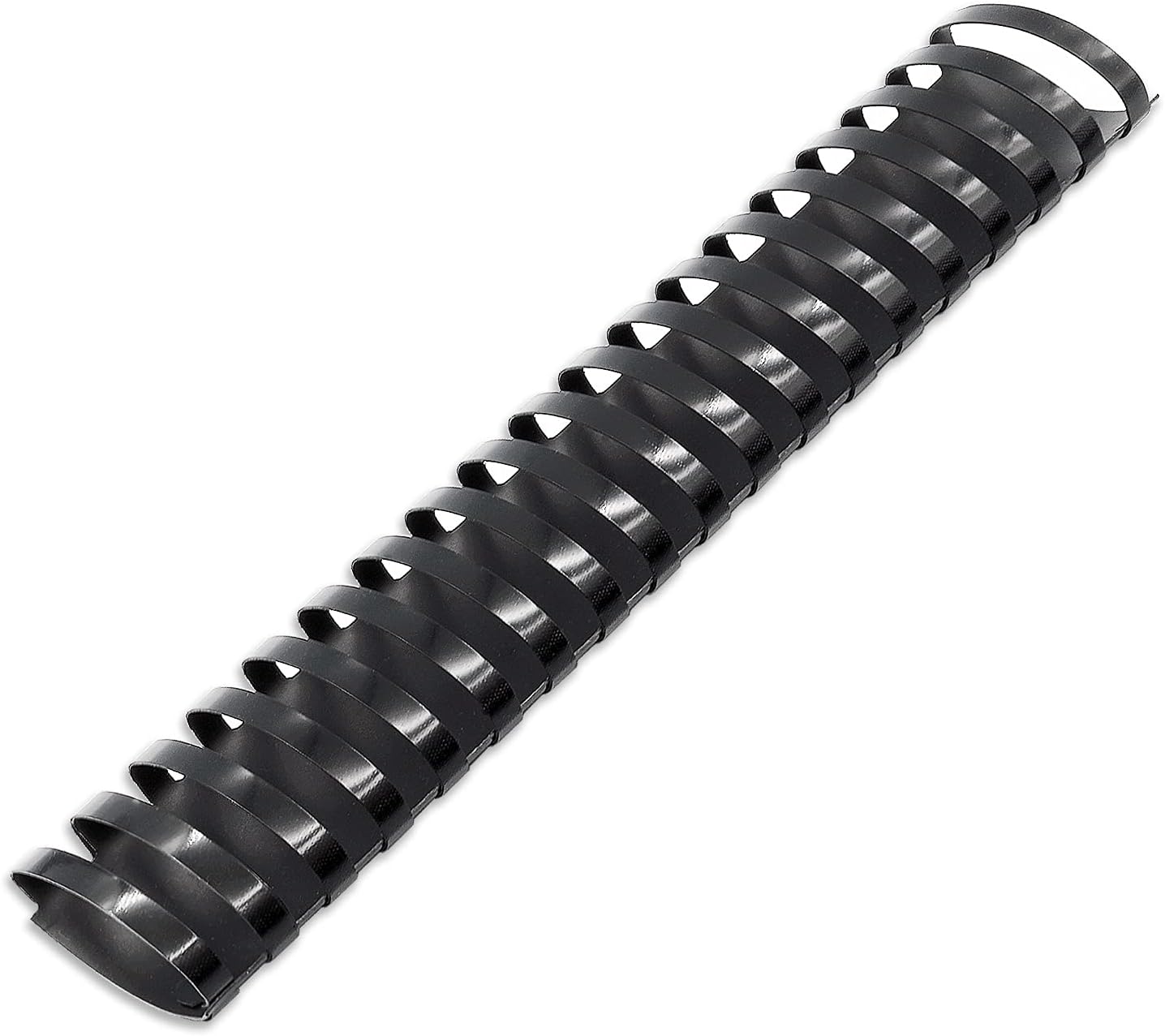 Binditek 50 Pack Plastic Binding Comb Spines, 1-1/4 Inch Diameter, 265 Sheet Capacity, 19 Ring, for Letter Size, Black, for Students and Coworkers