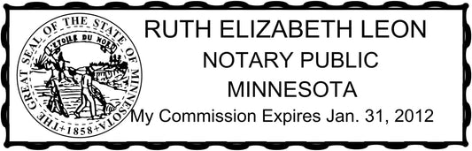 Notary Stamp Seal Ink Personalized Self Inking Stamp Custom Stamp Rubber Stamp Trodat 4913 Self Ink Notary Stamp - 7/8" x 2-3/8" Impression Area