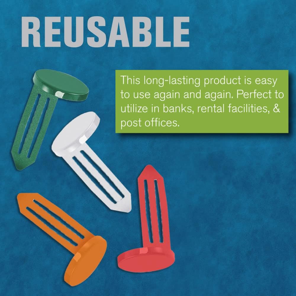 BankSupplies Keyhole Signals - Blue Rent Overdue Signal - Box of 25 - Non-Chip - Reusable & Long-Lasting - at-a-Glance Organization - Color Coded Plugs