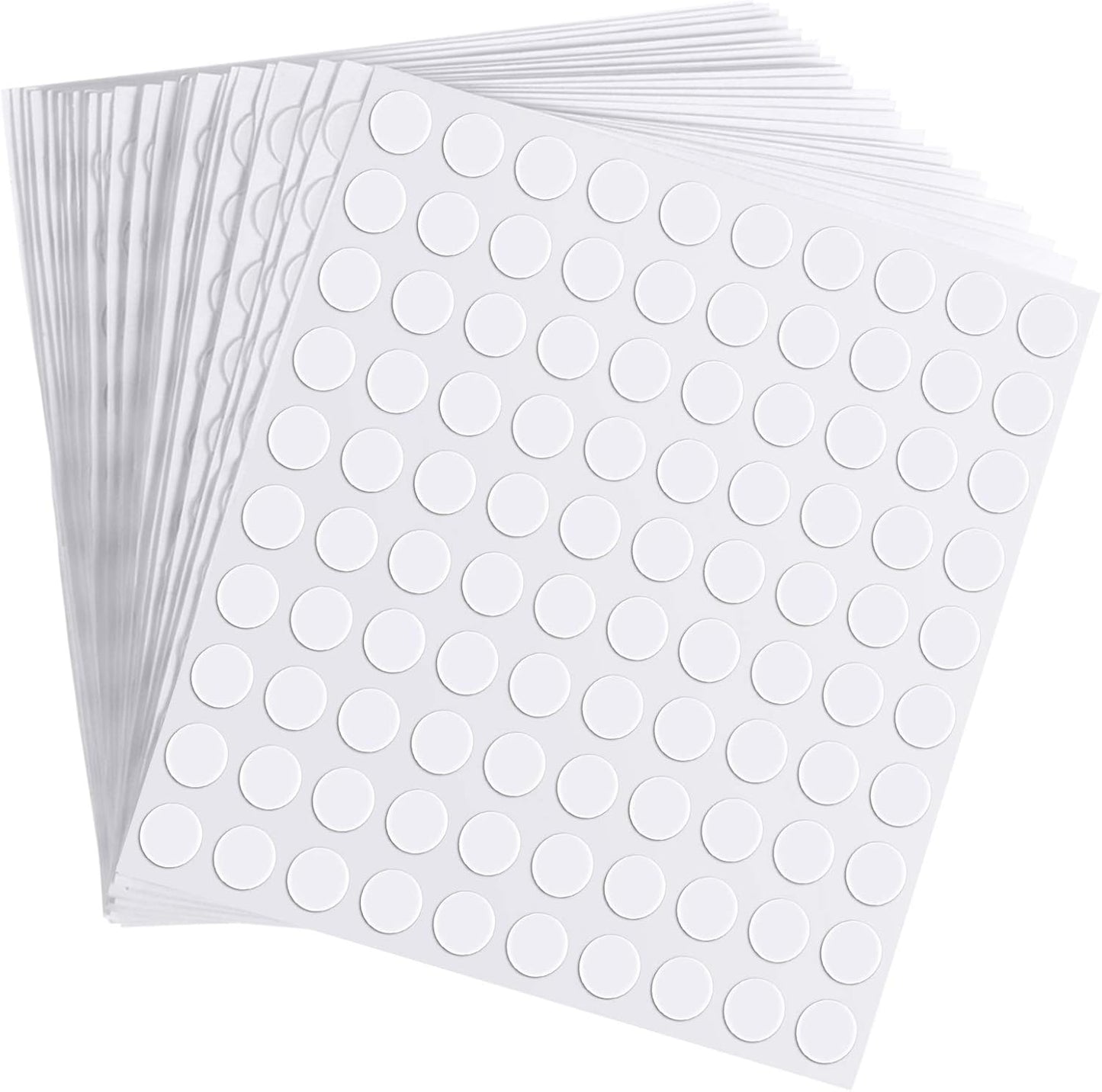Zonon 3000 Pcs Double Sided Adhesive Dots Clear Glue Point Tape Stickers Balloon Glue Round Mini No Traces Adhesive Sticker Dot Sticker for Classroom Decor Craft DIY Office (0.39 Inch/ 10 mm)
