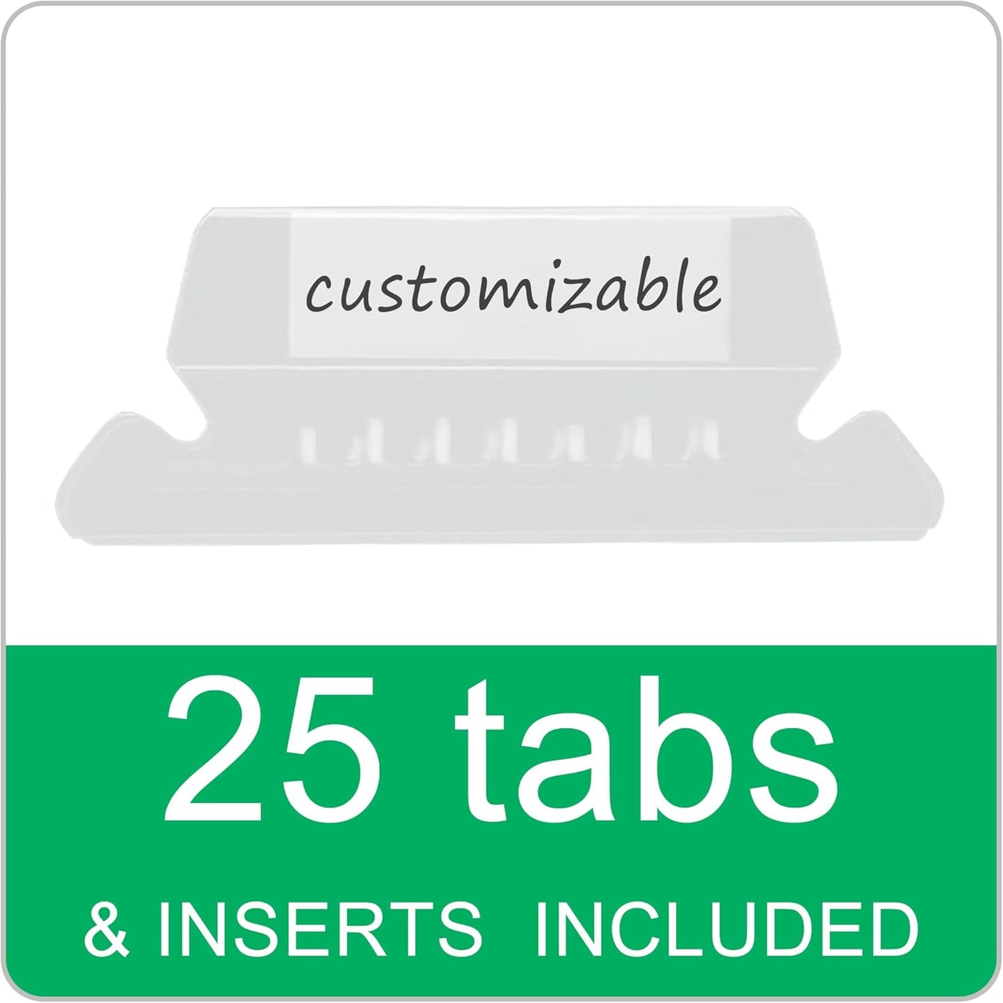 Yellow Hanging File Folders,25 Packs Letter Size File Folder,Designed for Bulky Files,Filing Cabinet,1/5 Adjustable Tabs for Office,School,Home