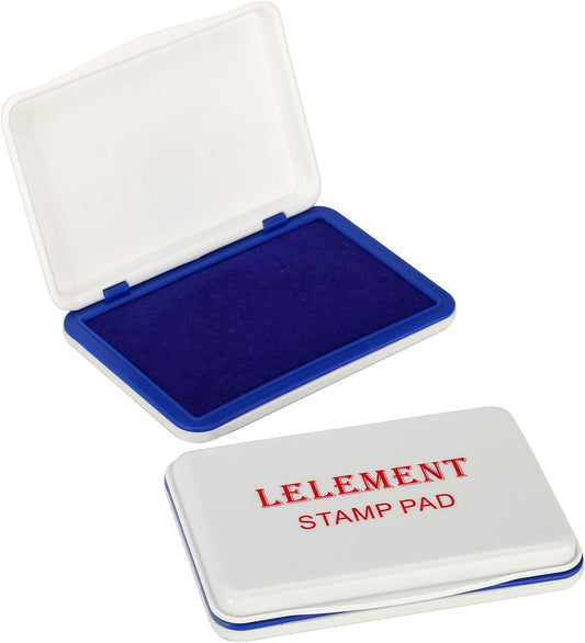 Ink Pads for Stamps | Blue Ink Stamp Pad | Rubber Stamps Ink Pad - Premium Quality Felt Pad for Stamps | Stamp Pads | Medium Size