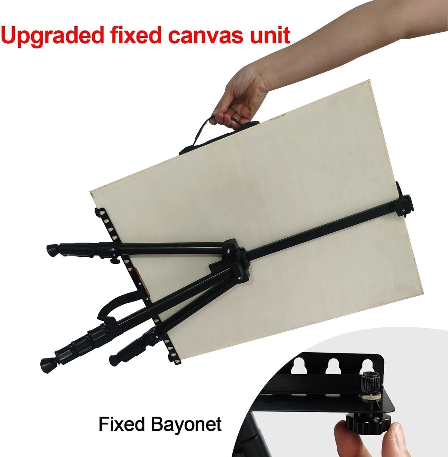 RRFTOK Art Painting Display Easel Stand，Aluminum Metal Adjustable Artist Easels for Painting Canvases Height from 17 to 66 Inch,Carry Bag for Table-Top/Floor Drawing and Displaying