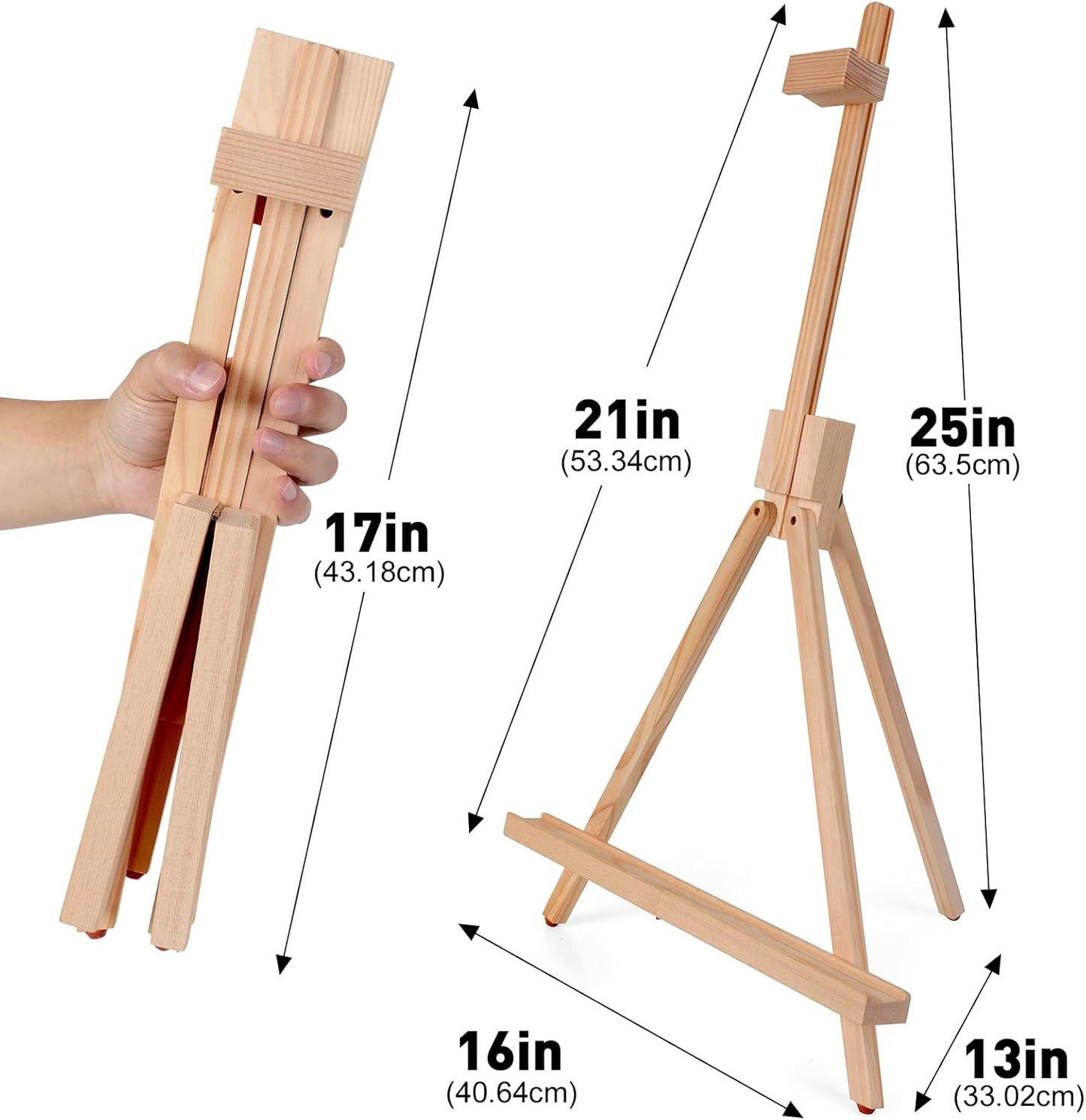 ESRICH 3 Pack Easel for Painting,Tabletop Easel A-Type Adjustable Table Easel for Painting, Holds Highest to 21" Canvas Portable Suitable,Painting Easel for Artists, Beginners, Students