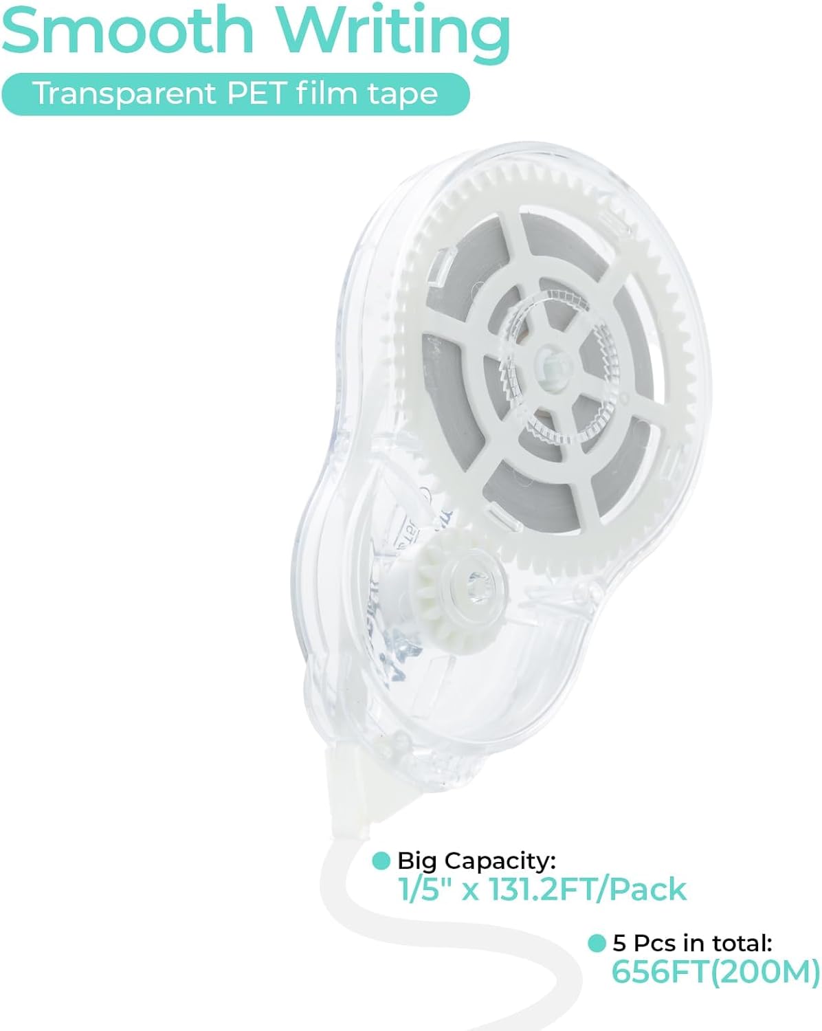 M&G 5 pack Correction Tape，131.2 Feet correction tape, Total 656FT/200M, Easy to Use Applicator for Instant Corrections, Study Supplies and Office Products