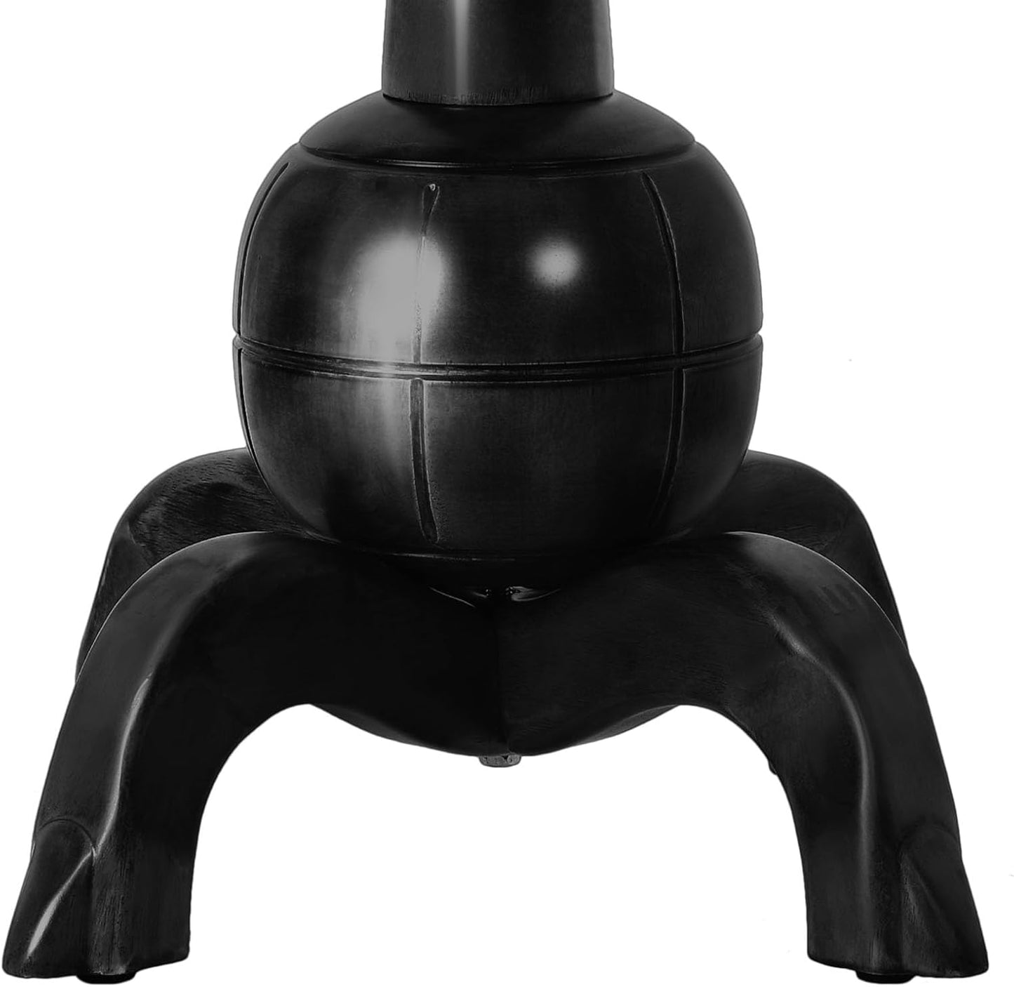 Heavy Duty Coat Rack Freestanding Wood Tree Rack with 8 Hooks, Unique Design Tree Branch-look, Premium Coat Tree Clothes Hanger Stand with Sphere Base for Entryway, Hallway, Bedroom-Load 160lbs Black