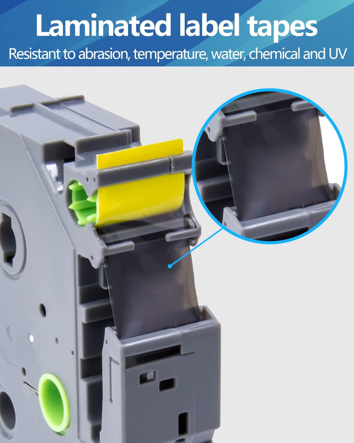 Weemay Compatible 3 Pack TZe-641 Replacement for Brother P-Touch Label Tape 18mm 0.7 Black on Yellow 3/4 TZe TZ Tape TZ-641 TZ641 TZe641 for PT-D400AD PT-D610BT PT-D600 PT-D410 Printer, 0.7" x 26.2'