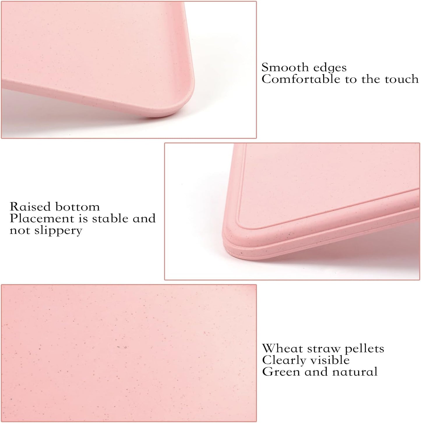 Plastic Art Trays,8 Pack Stackable Activity Tray Crafts Organizer Tray Serving Tray Jewelry Tray for DIY Projects, Painting, Beads, Organizing Supply,8 Color (15 x 10.6 Inches)