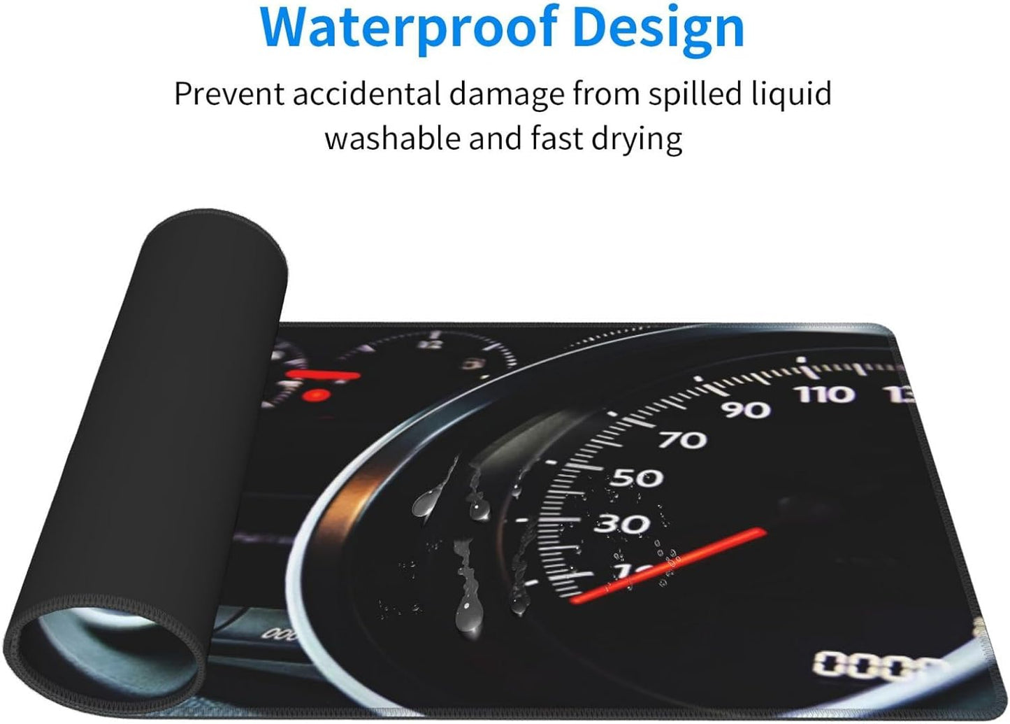 Automobile Dashboard Race Car Mouse Pad, Racing Car Large Big Gaming Mouse Pad Desk Pad, Mousepad with Non-Slip Rubber Base, Extended XXL Mouse Mat for Computer Laptop Office Accessories