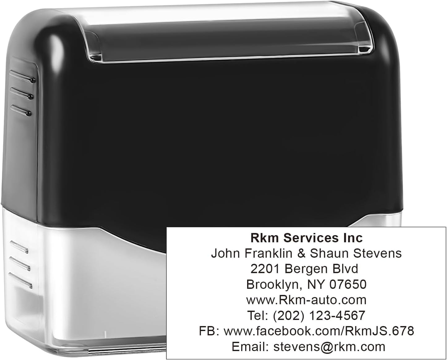 XX-Large Size Custom Self-Inking Stamp Customized Return Address Stamp - Up to 8 Lines of Text Choose from Many Fonts & Ink Colors