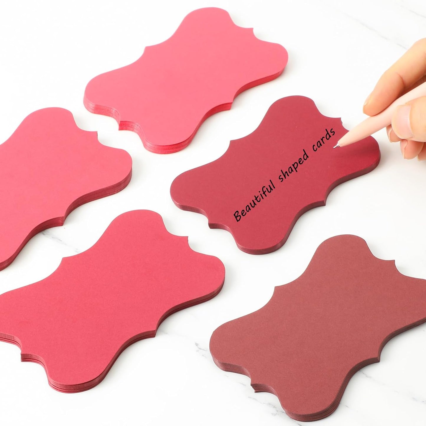 150 Pack Red Blank Index Cards 3x5 Colored Notecards for Office School Learning Game Cards