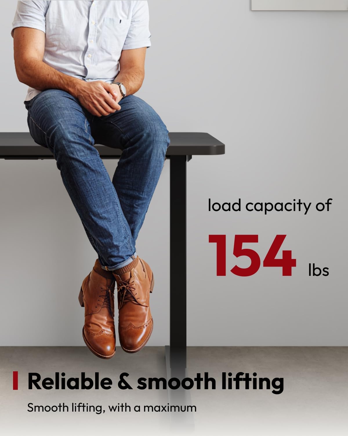 SANODESK Standing Desk Height Adjustable Electric Stand up Desk 55x24 Inches Sit Stand Home Office with Splice Board, Black Frame/Black Top