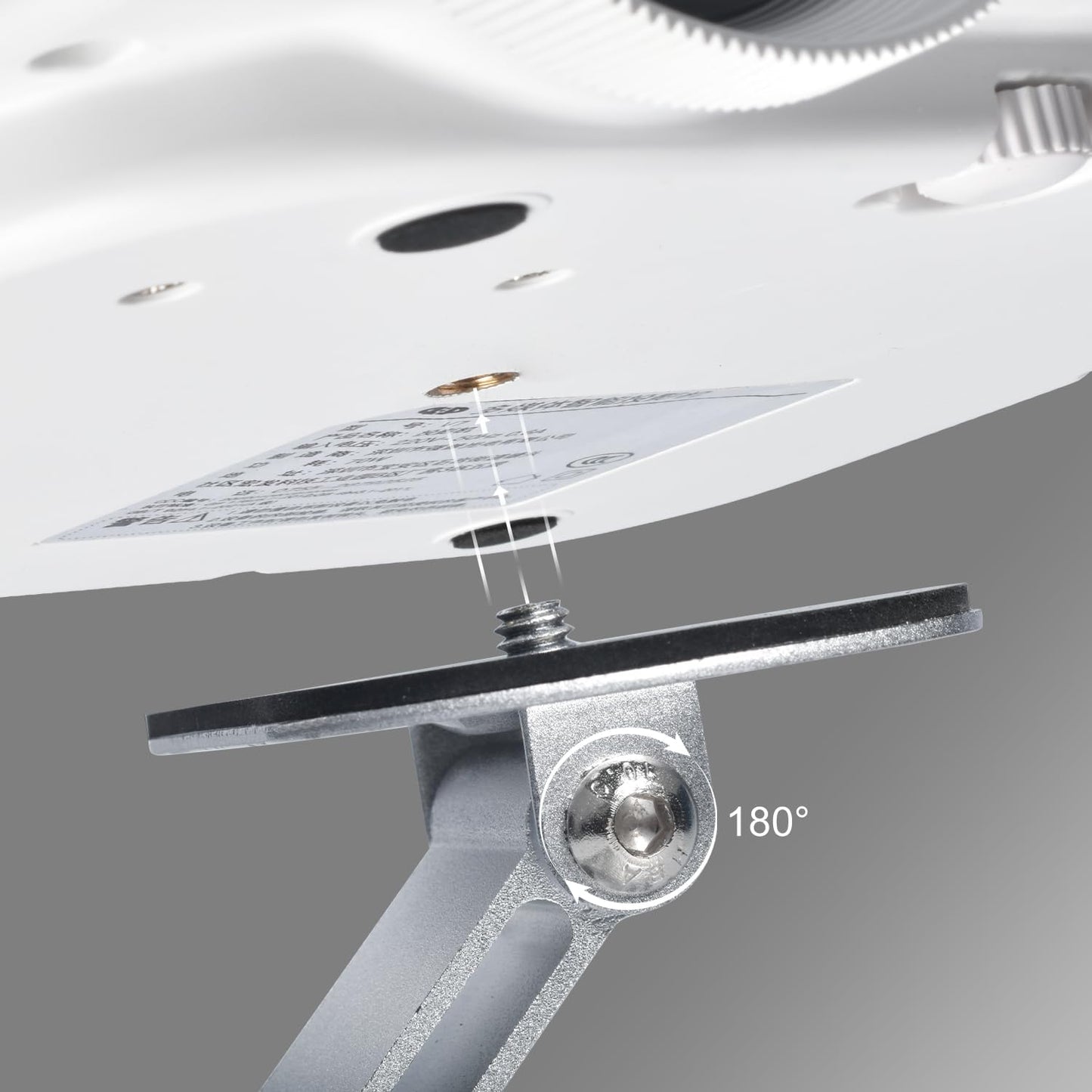 Projector Stand Table, Desktop Foldable Stand, Projector Ceiling Mount, Easy Setup with 180-Degree Adjustment, Compatible with More Projectors for Home,Outdoor,Office (Silver)