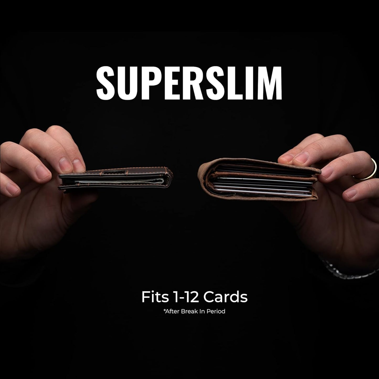 Kings Loot Money Clip Slim Minimalist Wallet for Men – RFID Blocking Leather Design with Money Clip – Front Pocket Bifold Holds 12 Cards – Stylish & Compact Wallets (Black/Premium Engraved)