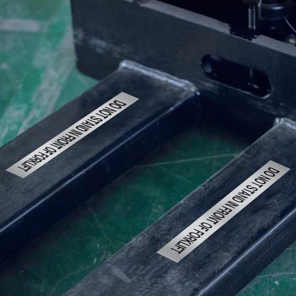 Label KINGDOM TZe-S951 24mm Silver Extra Strength Adhesive Tape Replacement for Brother TZeS951 Black on Silver TZe Tape 24mm 0.94 Strong Adhesive for PTD600 PTP710BT PT2730, 3-Pack