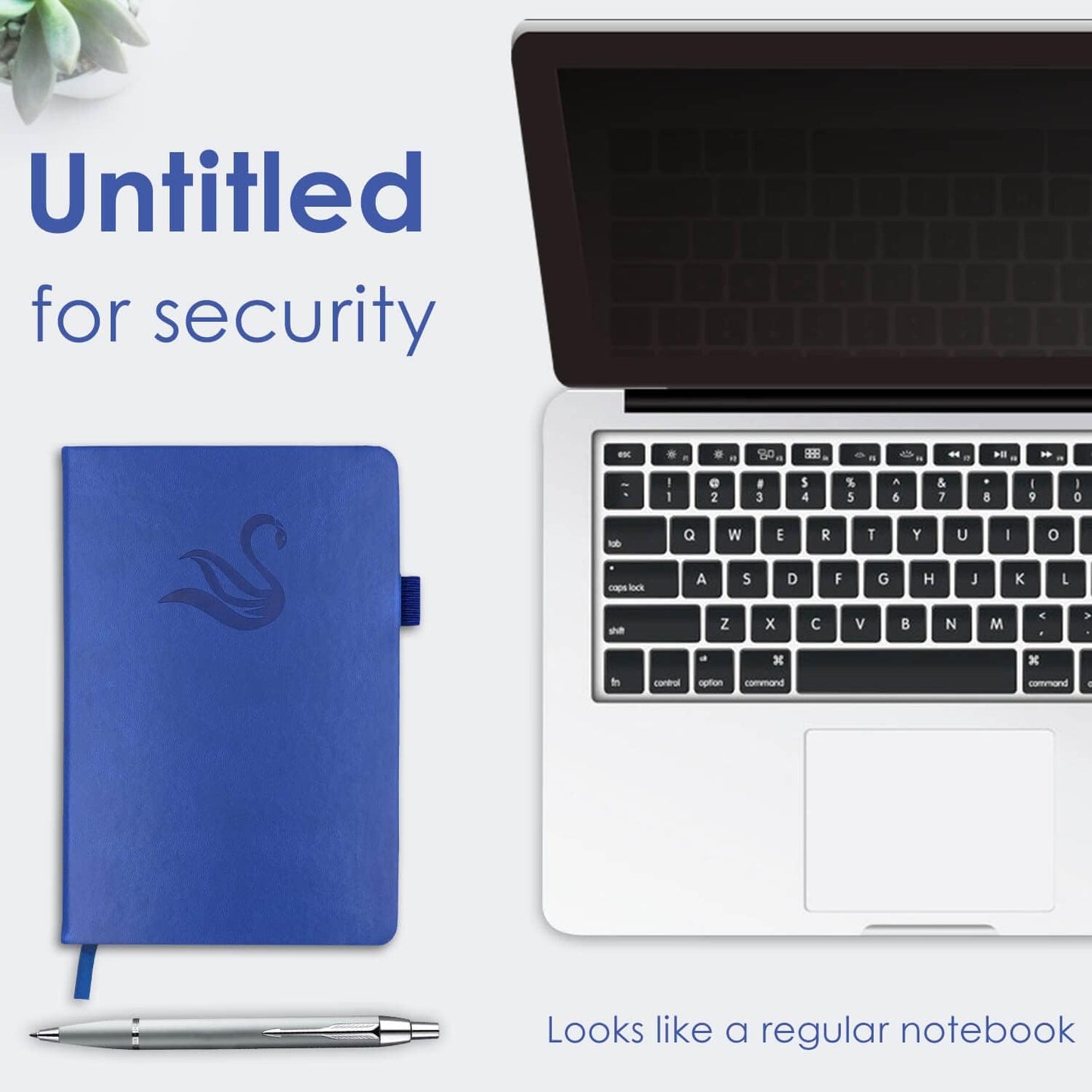 Elegant Password Book with Alphabetical Tabs - Hardcover Password Book for Internet Website Address Login - 5.2" x 7.6" Password Keeper and Organizer w/Notes Section & Back Pocket（Royal Blue）