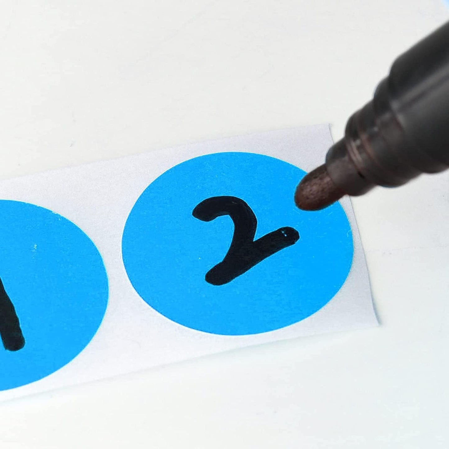 SHYGO® 1“ Blue Circle Dot Stickers Color Coding Labels, 1000PCS 2 Rolls